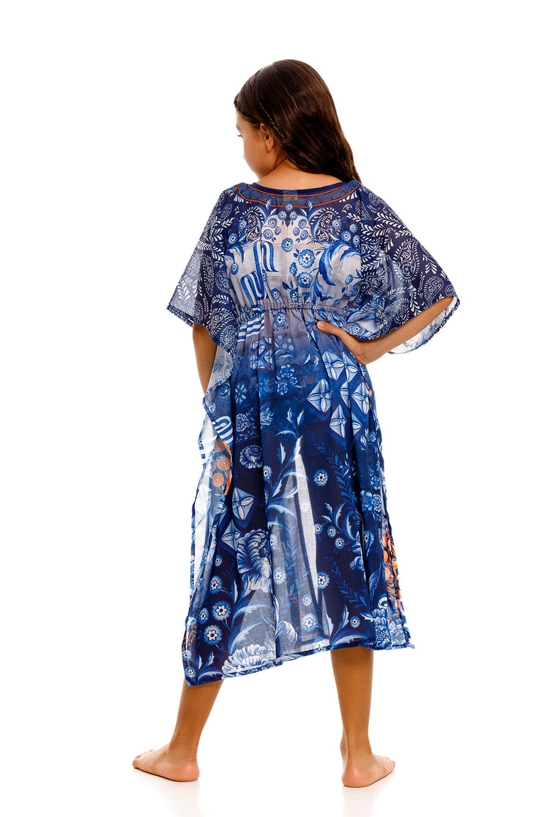 Hover Alternative image -  Azure-salma-kids-tunic-cover-up-15394-3