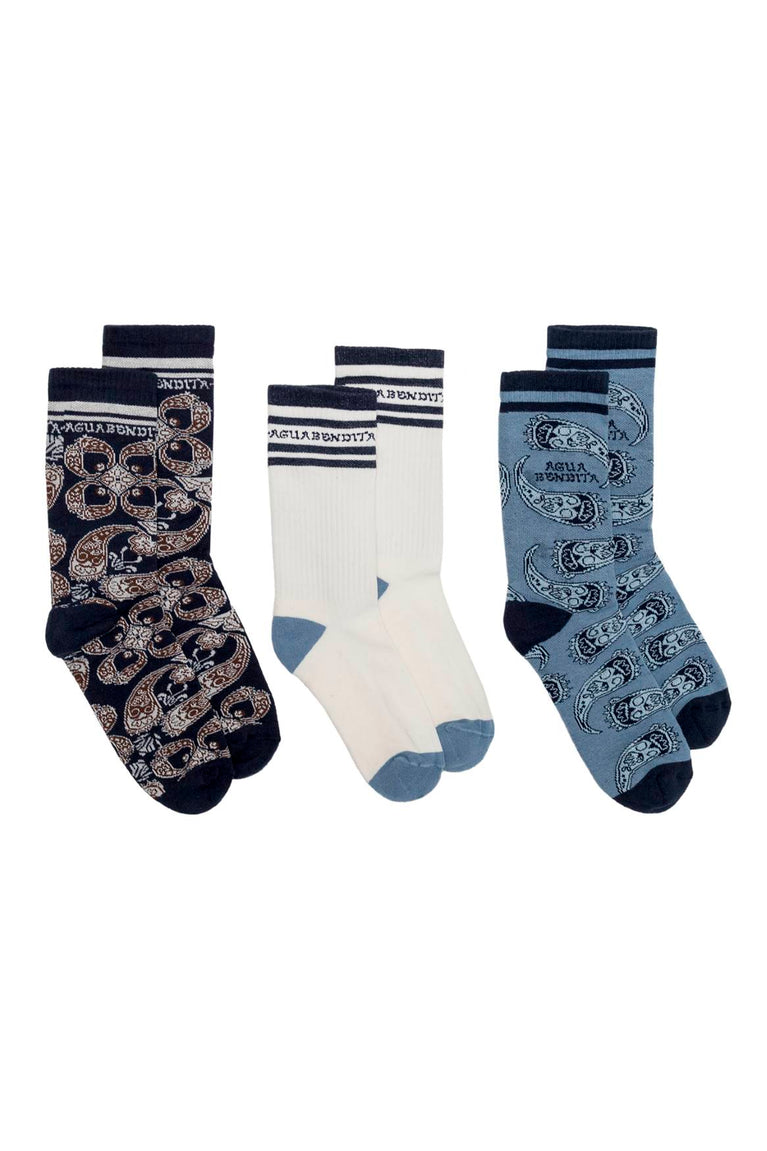 Main image -  Cipres-Tripack-Socks-14264-front-3-styles