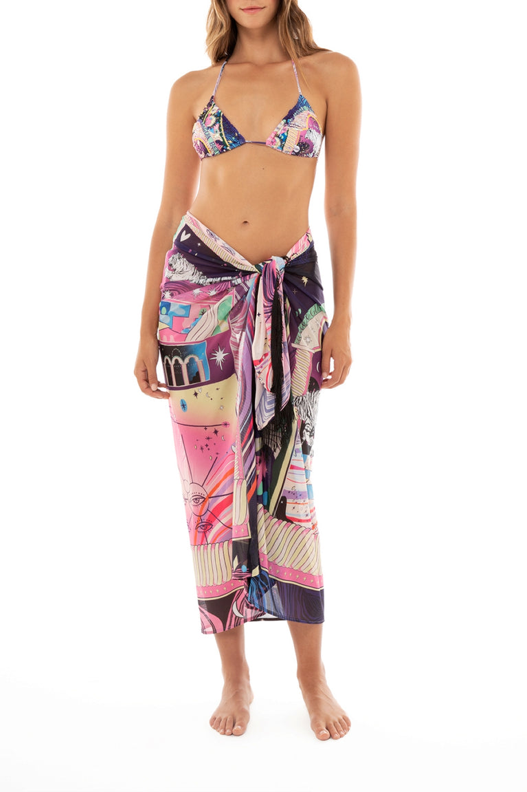 Main image -  Eter-Sarong-Cover-Up-Marine-13746-front-with-model