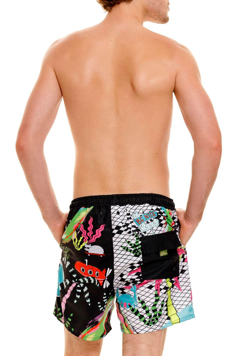 Hover Alternative image -  Plash-Mens-Trunks-Joe-13700-back-with-model