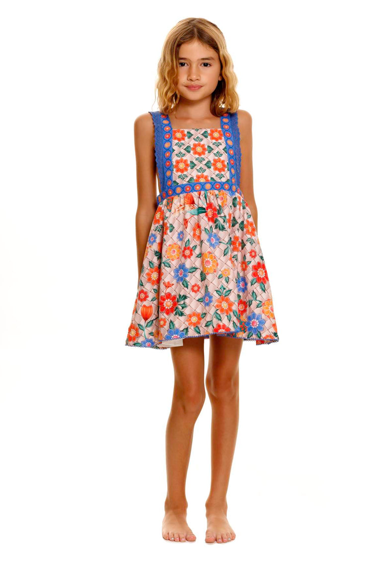 Main image -  Tile-Valery-Kids'-Dress-14302-front-with-model