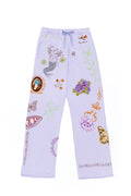 Winny Lilac Embroidered Pants