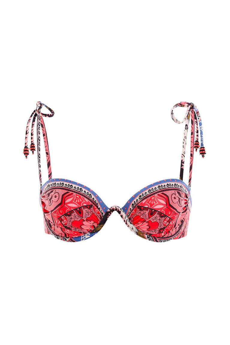 Hover Alternative image -  Similar-Antiq-Embroidered-Donna-Bikini-Top-9031-front