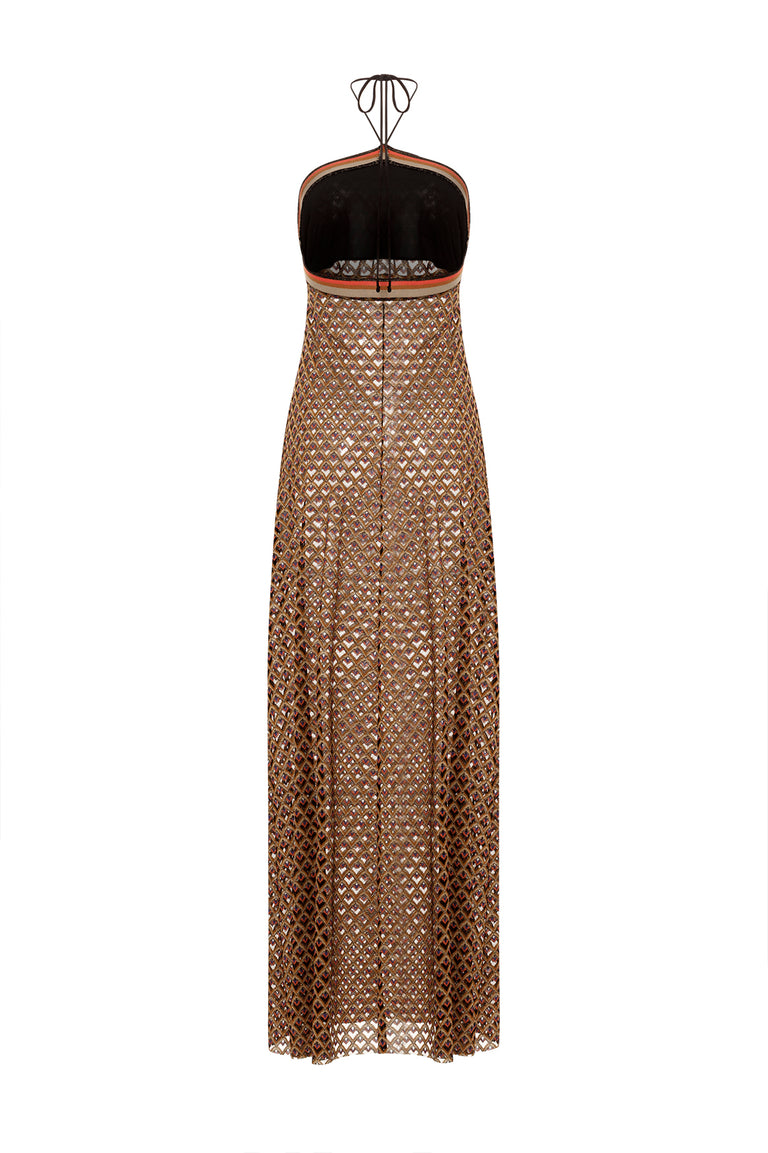 Sequins Print Dress - Vita Boutique