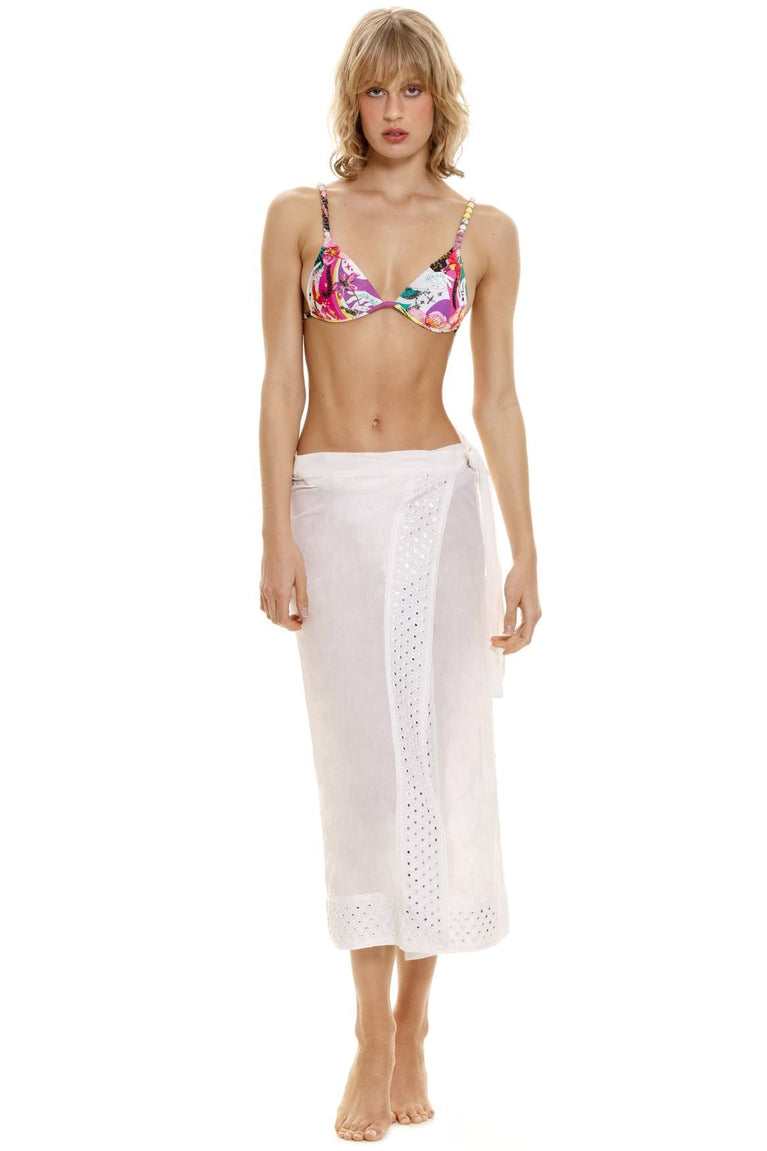 Main image -  Gleam-zinna-sarong-cover-up-13187-front-with-model